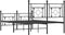 vidaXL - Bedframe - met - hoofd- - en - voeteneinde - metaal - zwart - 120x190 - cm
