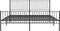 vidaXL - Bedframe - met - hoofd- - en - voeteneinde - metaal - zwart - 200x200 - cm