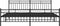 vidaXL - Bedframe - met - hoofd- - en - voeteneinde - metaal - zwart - 193x203 - cm