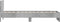 vidaXL - Bedframe - met - hoofdbord - bewerkt - hout - betongrijs - 75x190 - cm