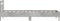 vidaXL - Bedframe - met - hoofdbord - bewerkt - hout - betongrijs - 75x190 - cm