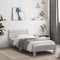 vidaXL - Bedframe - met - hoofdbord - bewerkt - hout - betongrijs - 75x190 - cm