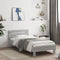 vidaXL - Bedframe - met - hoofdbord - bewerkt - hout - grijs - sonoma - 75x190 - cm