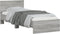 vidaXL - Bedframe - met - hoofdbord - bewerkt - hout - grijs - sonoma - 75x190 - cm