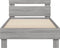 vidaXL - Bedframe - met - hoofdbord - bewerkt - hout - grijs - sonoma - 75x190 - cm