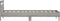 vidaXL - Bedframe - met - hoofdbord - bewerkt - hout - grijs - sonoma - 75x190 - cm