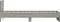 vidaXL - Bedframe - met - hoofdbord - bewerkt - hout - grijs - sonoma - 75x190 - cm