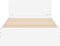 vidaXL - Bedframe - met - hoofdbord - bewerkt - hout - wit - 100x200 - cm