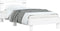 vidaXL - Bedframe - met - hoofdbord - bewerkt - hout - wit - 100x200 - cm