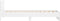 vidaXL - Bedframe - met - hoofdbord - bewerkt - hout - wit - 100x200 - cm
