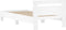 vidaXL - Bedframe - met - hoofdbord - bewerkt - hout - wit - 100x200 - cm