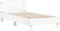 vidaXL - Bedframe - met - hoofdbord - bewerkt - hout - wit - 100x200 - cm