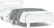 vidaXL - Bedframe - met - hoofdbord - bewerkt - hout - wit - 75x190 - cm