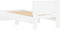 vidaXL - Bedframe - met - hoofdbord - bewerkt - hout - wit - 75x190 - cm