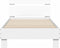 vidaXL - Bedframe - met - hoofdbord - bewerkt - hout - wit - 75x190 - cm