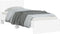 vidaXL - Bedframe - met - hoofdbord - bewerkt - hout - wit - 75x190 - cm