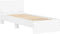 vidaXL - Bedframe - met - hoofdbord - bewerkt - hout - wit - 75x190 - cm