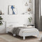 vidaXL - Bedframe - met - hoofdbord - bewerkt - hout - wit - 75x190 - cm