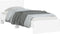 vidaXL - Bedframe - met - hoofdbord - bewerkt - hout - wit - 90x200 - cm