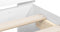 vidaXL - Bedframe - met - hoofdbord - bewerkt - hout - wit - 90x200 - cm