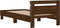 vidaXL - Bedframe - met - hoofdbord - en - LED - bruin - eikenkleur - 100x200 - cm
