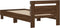 vidaXL - Bedframe - met - hoofdbord - en - LED - bruin - eikenkleur - 90x200 - cm