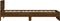 vidaXL - Bedframe - met - hoofdbord - en - LED - bruin - eikenkleur - 100x200 - cm