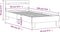 vidaXL - Bedframe - met - hoofdbord - en - LED - bruineikenkleurig - 90x190 - cm