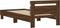 vidaXL - Bedframe - met - hoofdbord - en - LED - bruineikenkleurig - 90x190 - cm