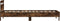 vidaXL - Bedframe - met - hoofdbord - en - LED - gerookt - eikenkleurig - 90x190 - cm