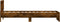 vidaXL - Bedframe - met - hoofdbord - en - LED - gerookt - eikenkleurig - 90x200 - cm