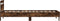 vidaXL - Bedframe - met - hoofdbord - en - LED - gerookt - eikenkleurig - 90x200 - cm