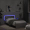 vidaXL - Bedframe - met - hoofdbord - en - LED - grijs - sonoma - eiken - 100x200 - cm