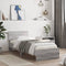 vidaXL - Bedframe - met - hoofdbord - en - LED - grijs - sonoma - eikenkleur - 90x190 - cm