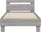 vidaXL - Bedframe - met - hoofdbord - en - LED - grijs - sonoma - eikenkleur - 90x200 - cm