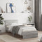 vidaXL - Bedframe - met - hoofdbord - en - LED - grijs - sonoma - eikenkleur - 75x190 - cm