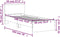 vidaXL - Bedframe - met - hoofdbord - en - LED - grijs - sonoma - eikenkleur - 90x190 - cm
