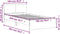 vidaXL - Bedframe - met - hoofdbord - en - LED - grijs - sonoma - eiken - 100x200 - cm