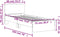 vidaXL - Bedframe - met - hoofdbord - en - LED - grijs - sonoma - eikenkleur - 75x190 - cm