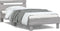vidaXL - Bedframe - met - hoofdbord - en - LED - grijs - sonoma - eiken - 100x200 - cm