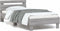 vidaXL - Bedframe - met - hoofdbord - en - LED - grijs - sonoma - eikenkleur - 90x200 - cm
