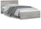 vidaXL - Bedframe - met - hoofdbord - en - LED - grijs - sonoma - eiken - 100x200 - cm