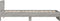 vidaXL - Bedframe - met - hoofdbord - en - LED - grijs - sonoma - eiken - 100x200 - cm
