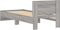 vidaXL - Bedframe - met - hoofdbord - en - LED - grijs - sonoma - eikenkleur - 75x190 - cm