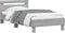 vidaXL - Bedframe - met - hoofdbord - en - LED - grijs - sonoma - eiken - 100x200 - cm