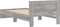 vidaXL - Bedframe - met - hoofdbord - en - LED - grijs - sonoma - eiken - 100x200 - cm