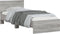 vidaXL - Bedframe - met - hoofdbord - en - LED - grijs - sonoma - eikenkleur - 90x200 - cm