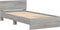 vidaXL - Bedframe - met - hoofdbord - en - LED - grijs - sonoma - eiken - 100x200 - cm