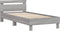 vidaXL - Bedframe - met - hoofdbord - en - LED - grijs - sonoma - eiken - 100x200 - cm