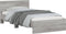 vidaXL - Bedframe - met - hoofdbord - en - LED - grijs - sonoma - eiken - 100x200 - cm